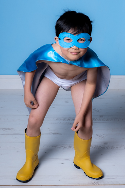 Superhero photoshoot portrait Oxford